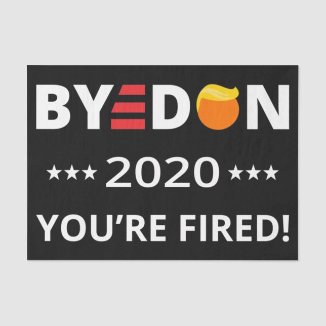Papel De Seda Tchau Don 2020. Você está cansado! Funny Biden Har (Frente )