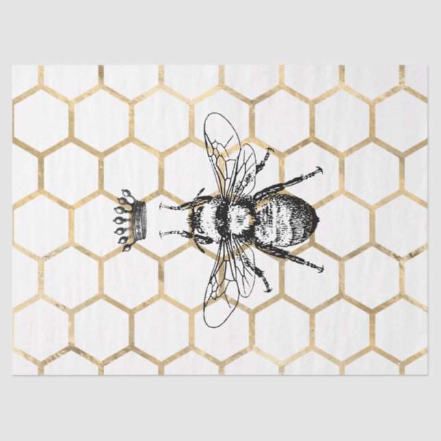 Papel De Seda Tea Garden Bee Series Design 55 (Frente )