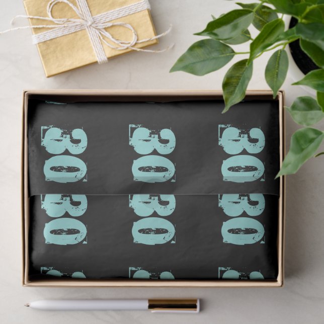 Papel De Seda Teal Blue 30 Sujty Trinta Celebrados (Presente)