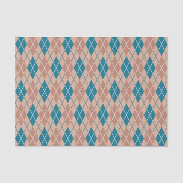 Papel De Seda Teal Harmony: Uma Trava de Elegância (Frente )