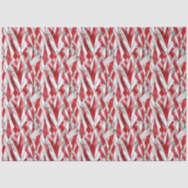 Papel De Seda Tear Crimson Prateada Patriótica