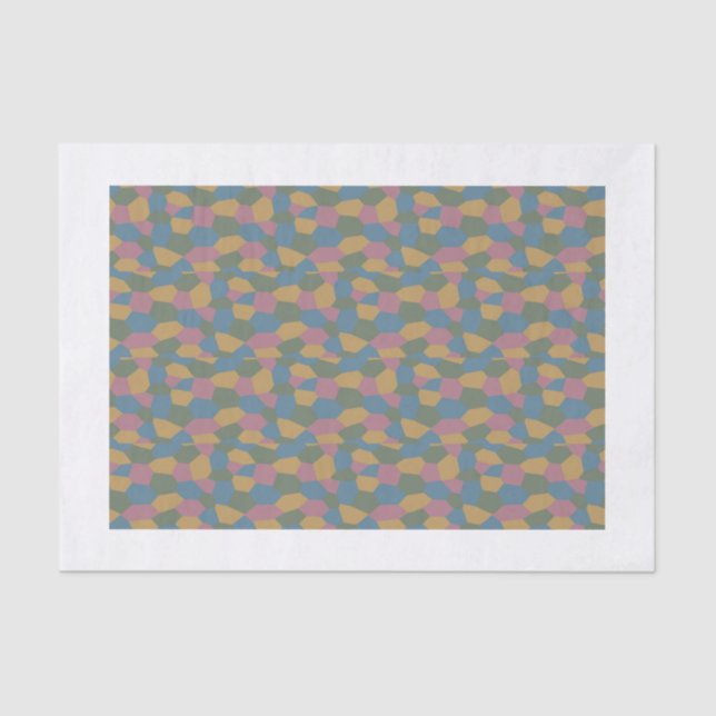 Papel De Seda Tecido da camuflagem de Losenge (Frente )