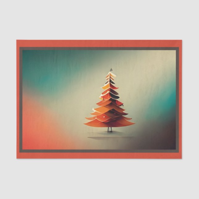 Papel De Seda Tecido de árvore do pinheiro mínimo (Frente )