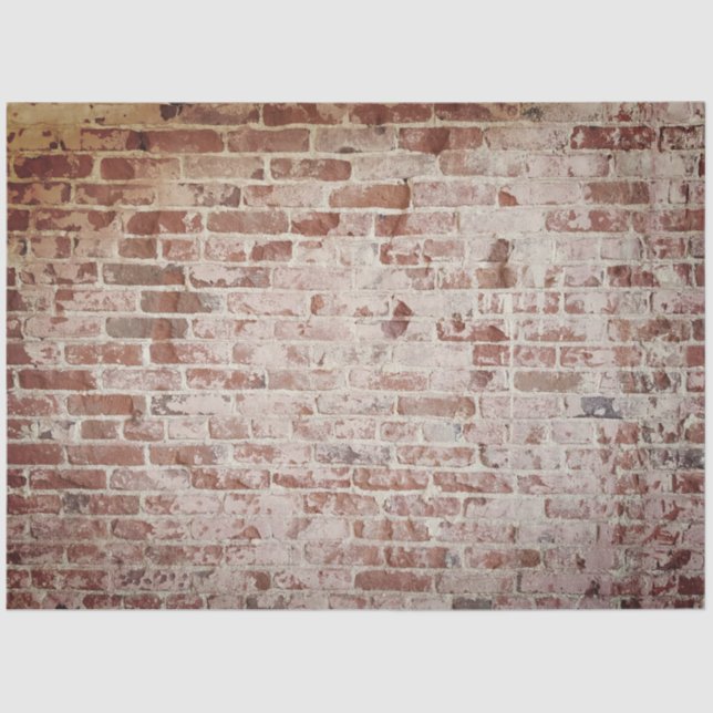 Papel De Seda Tecido de Decodificação de Textura em Tijolos (Frente )