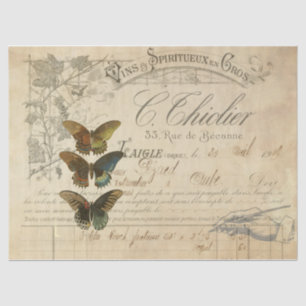 Papel De Seda Tecido de Decoupage das coisas efêmeras