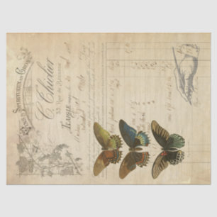 Papel De Seda Tecido de Decoupage das coisas efêmeras