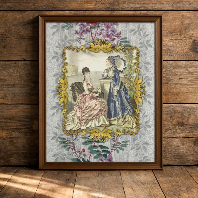 Papel De Seda Tecido de Decoupage de Moda Costeira Vitoriana Fra (Criador carregado)