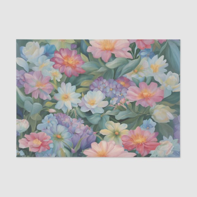 Papel De Seda Tecido de dissociação de acalone e coral (Frente )