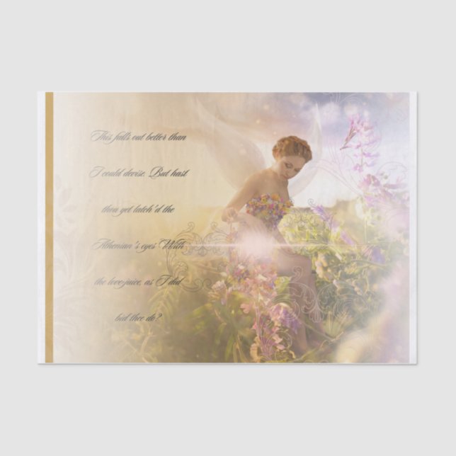 Papel De Seda Tecido de dissociação de fadas (Frente )