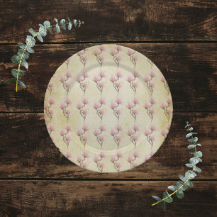 Papel De Seda Tecido de dissociação floral da Vintage