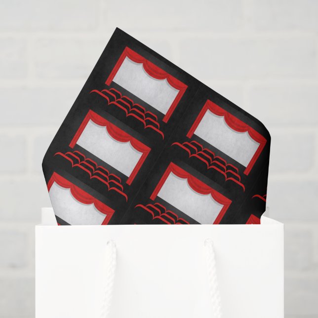Papel De Seda Tecido de festas em cinema (Sacola de presentes)