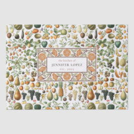 Papel De Seda Tecido de padrão de Fruta do Adolphe Millot