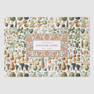 Papel De Seda Tecido de padrão de Fruta do Adolphe Millot