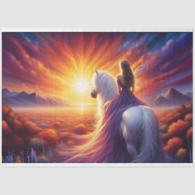 Papel De Seda Tecido de Sunset (Frente )