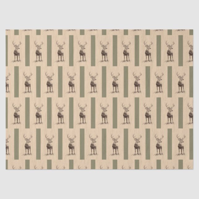 Papel De Seda Tecido de veado (Frente )