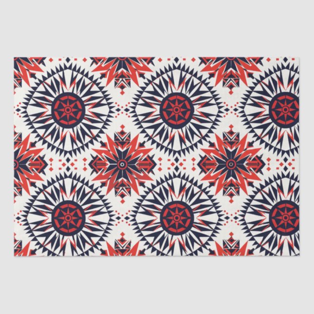 Papel De Seda Tecido elegante "Interlock Cósmico" (Frente )