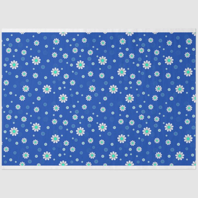 Papel De Seda Tecido Elegante Popular Floral Moderno (Frente )