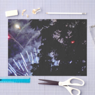 Papel De Seda Tecido Fireworks 1