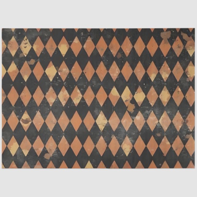 Papel De Seda Tecido Harlequin de Queda para Decoupage (Frente )