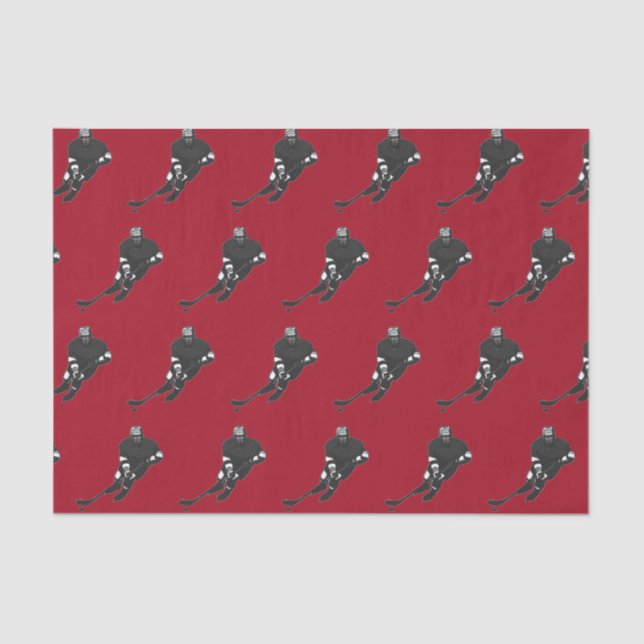 Papel De Seda Tecido Hockey Gift (Frente )