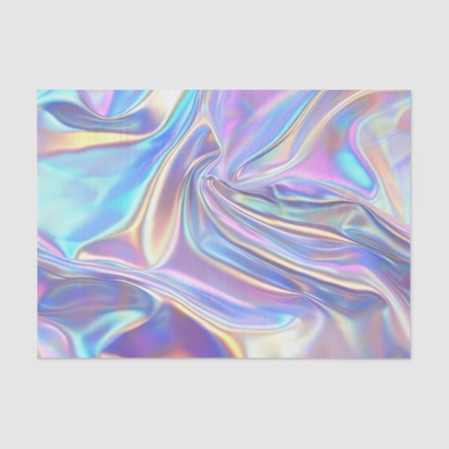 Papel De Seda Tecido Iridescente de Aniversário de Aniversário (Frente )