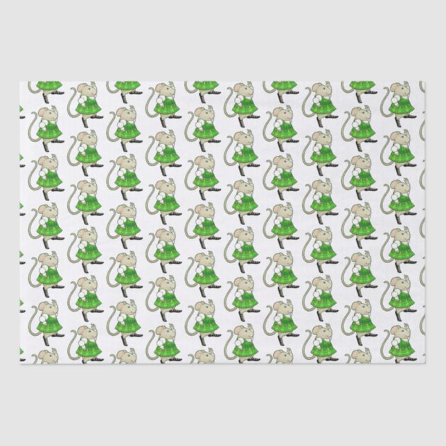 Papel De Seda Tecido IRISH JIG MOUSE (Frente )