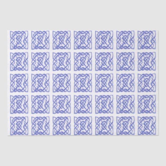 Papel De Seda Tecido KNOT CELET VIOLET (Frente )