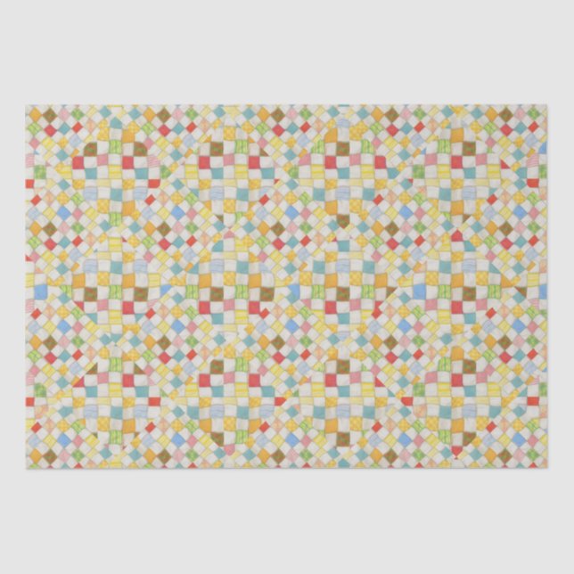 Papel De Seda Tecido MOSAIC QUILT (Frente )