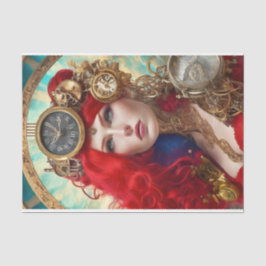 Papel De Seda Tecido Steampunk Moderno