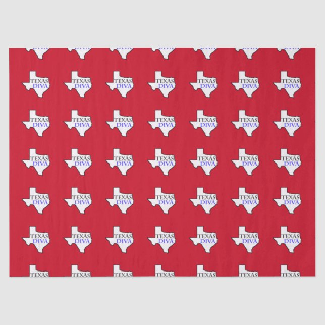 Papel De Seda Tecido "Texas Diva" (Frente )