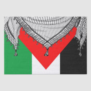 Papel De Seda Tecido Tradicional do Keffiyeh Scarf Palestino