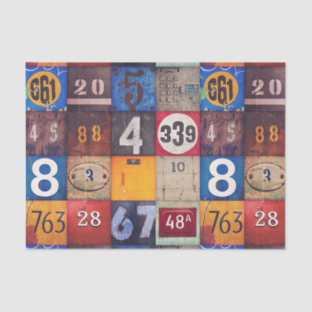 Papel De Seda Tecidos ou dissociação de números industriais  (Frente )