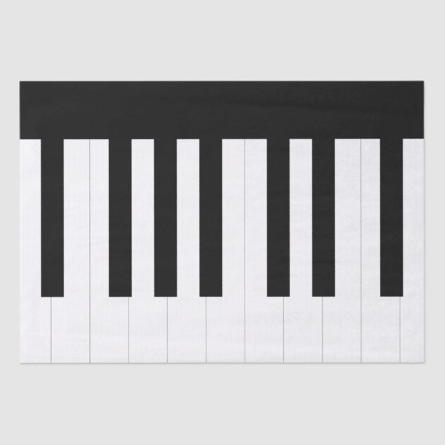 Papel De Seda Teclado Piano Musical Lover Instrumento Musical (Frente )