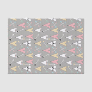 Papel De Seda Teepees boémios Pastel bonitos e setas
