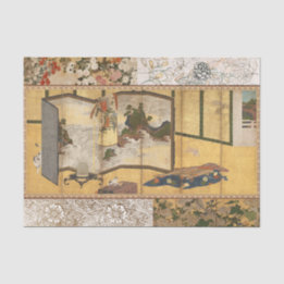 Papel De Seda Tela de alteração de coromandel pintada