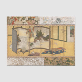 Papel De Seda Tela de alteração de coromandel pintada