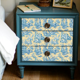 Papel De Seda Tela floral amarela-viva de jouy