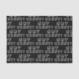 Papel De Seda Tem Doces? Caveiras Pretas e Brancas Halloween