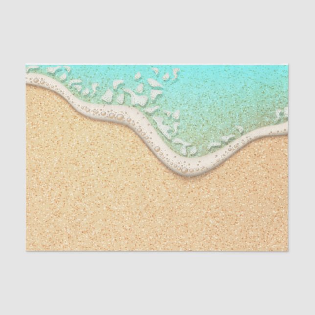 Papel De Seda Tema da praia (Frente )
