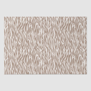 Papel De Seda Tema de Beige Safari em Impressão Animal Selvagem