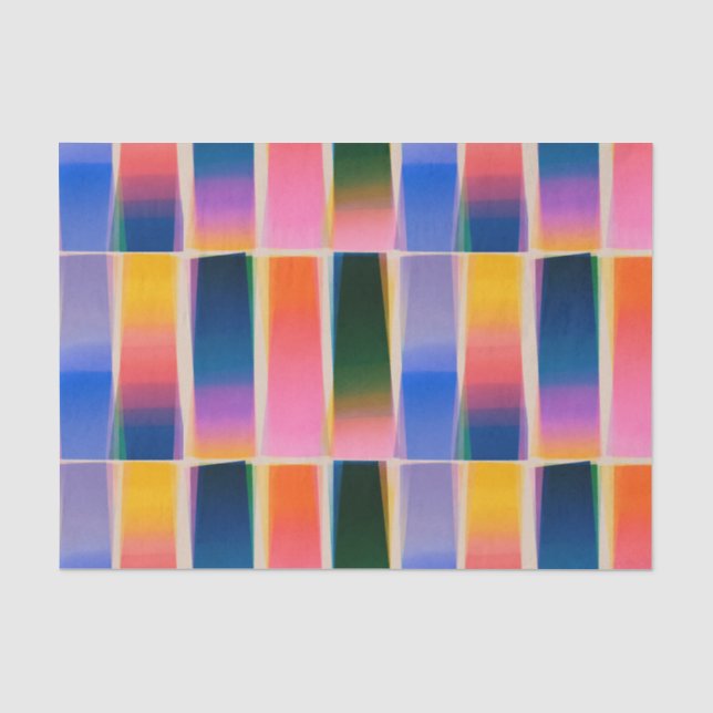 Papel De Seda Tema de Cores Cromáticas Elegantes Gradientes (Frente )