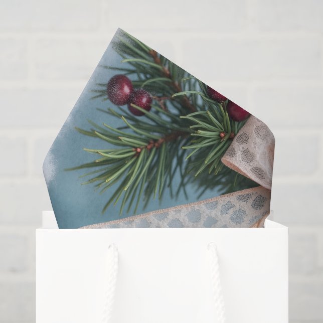 Papel De Seda Tema de Férias Azul (Sacola de presentes)
