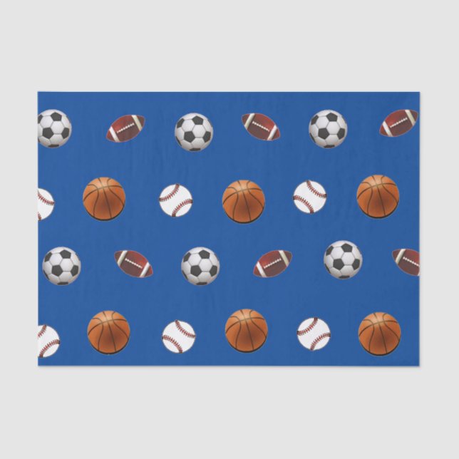 Papel De Seda Tema de Grandes Esportes (Frente )