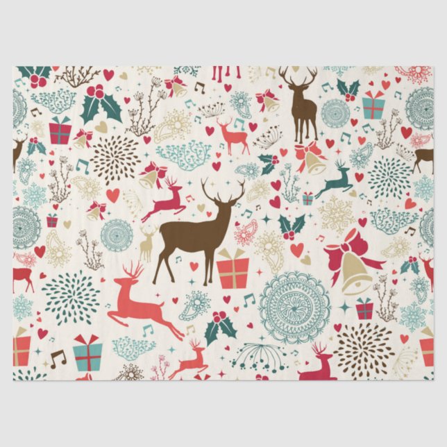 Papel De Seda Tema de Natal (Frente )