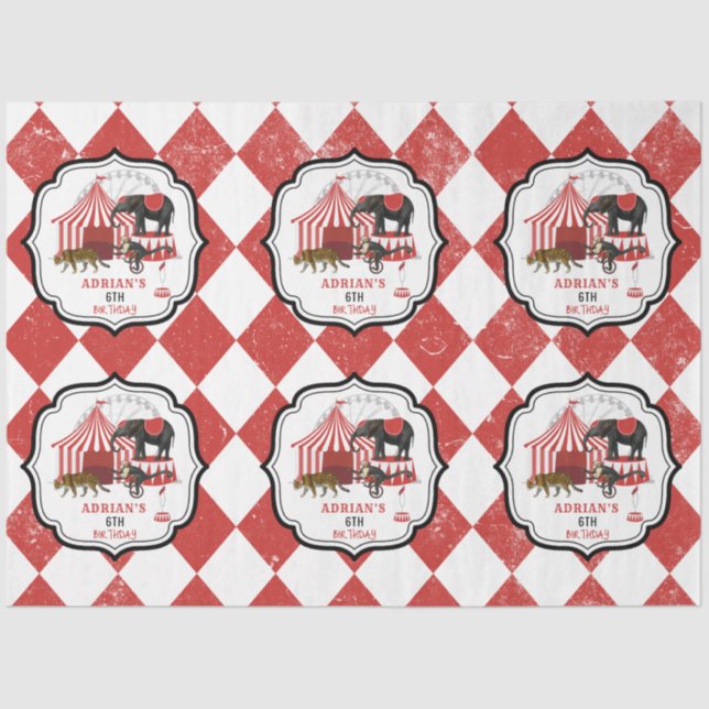 Papel De Seda Tema do Festival de Carnaval Grande Aniversário do (Frente )