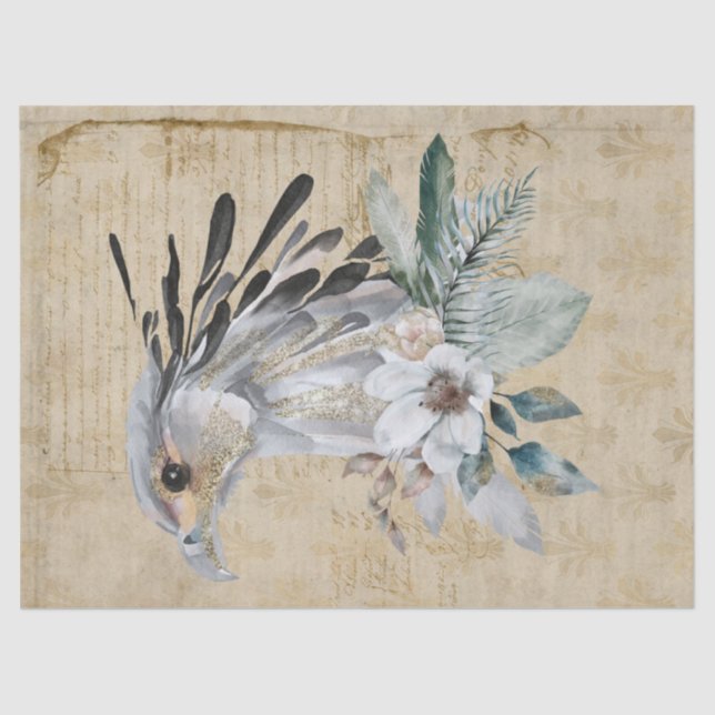 Papel De Seda Tema do Retrato do Secretário Africano da Vida Sel (Frente )