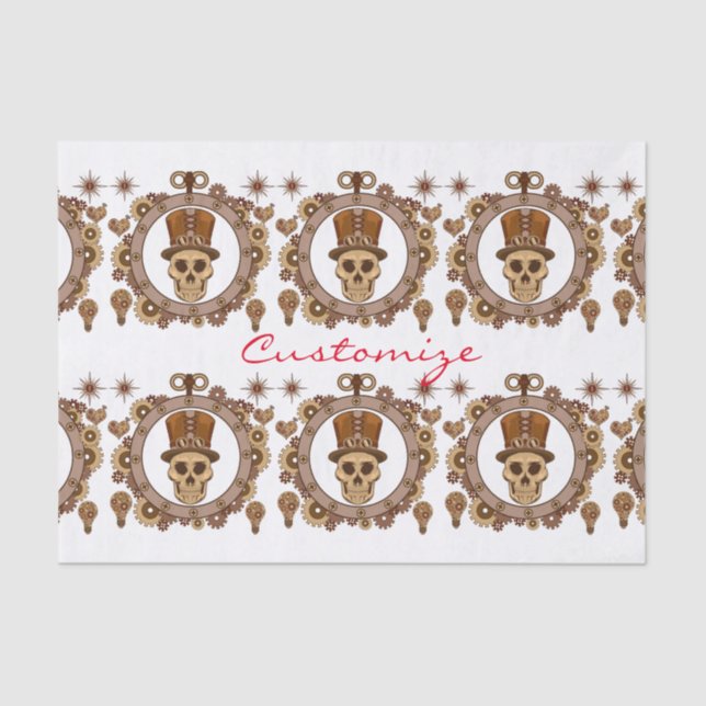 Papel De Seda Tema Steampunk Top Hull Thunder_Cove (Frente )