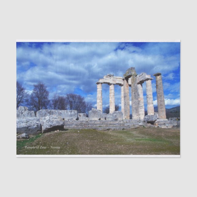 Papel De Seda Templo de Zeus - Nemea (Frente )