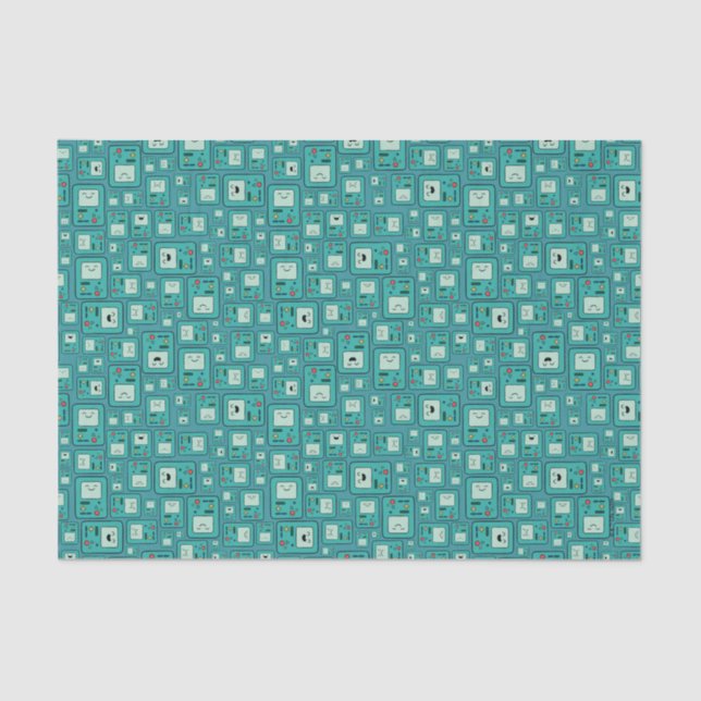 Papel De Seda Tempo de Aventura | Padrão BMO (Frente )