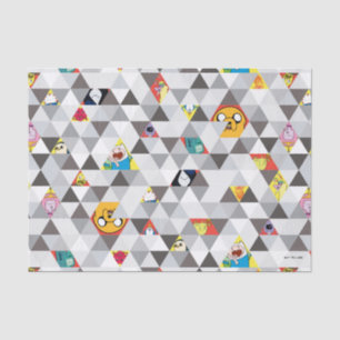 Papel De Seda Tempo de Aventura Padrão de caráter triangular